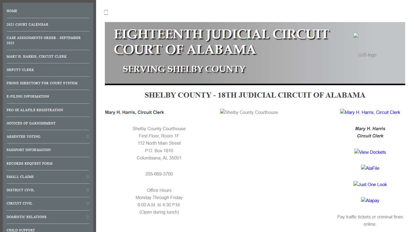 Welcome to the Shelby County Circuit Clerk's Office