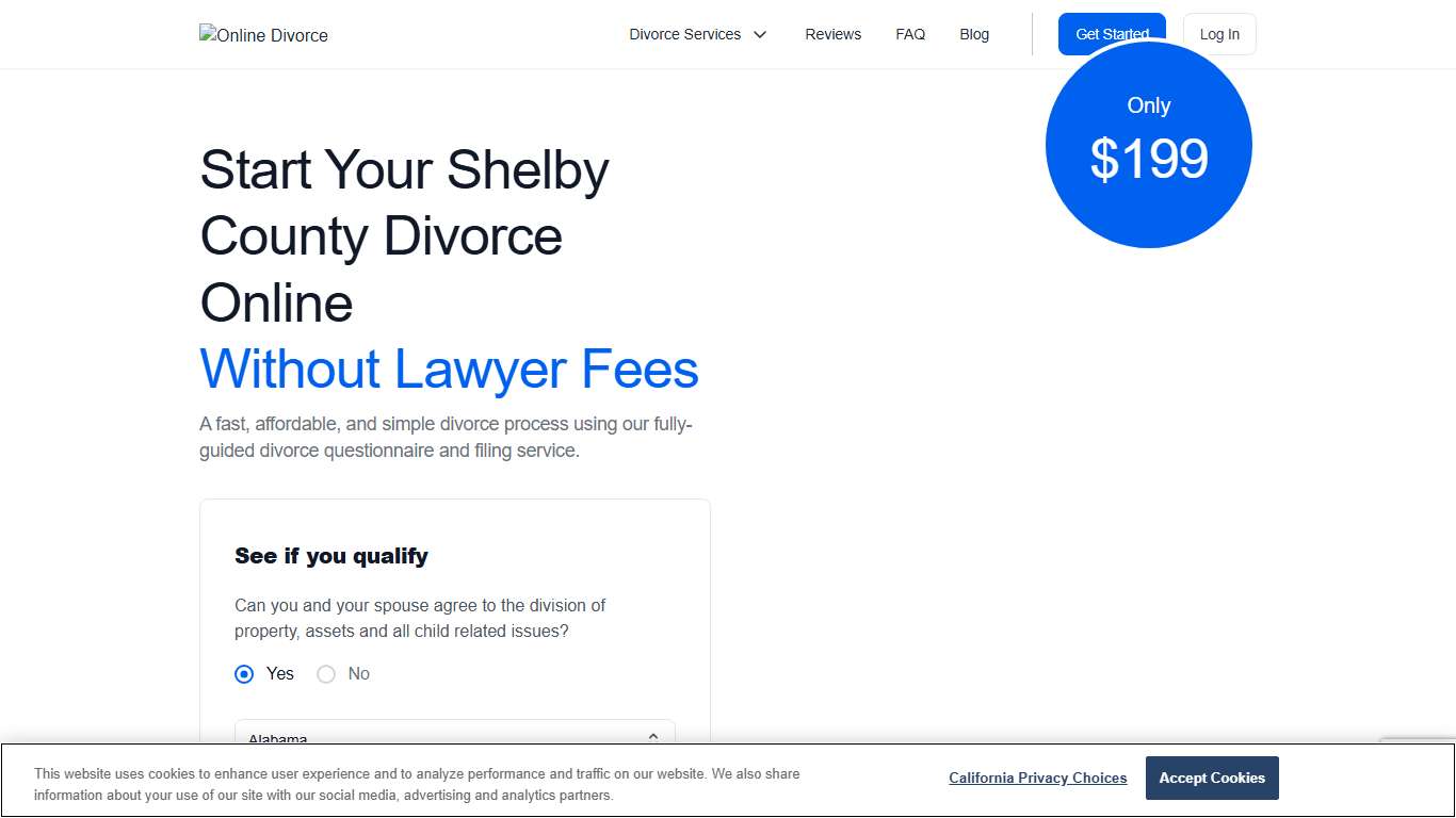 Shelby County, AL Divorce Court Info & Filing | Online Divorce
